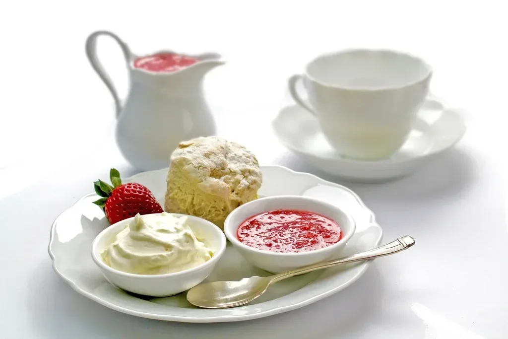 Afternoon tea at a grand hotel